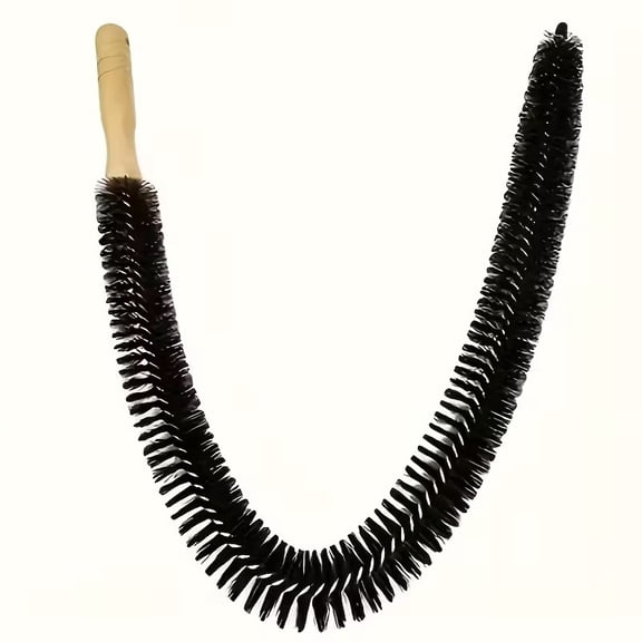 Extra Long Flexible Duct Cleaning Brush with Ergonomic Handle - Reusable Soft Bristles for Household and Appliance Cleaning