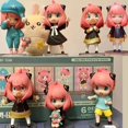 thumbnail image 2 of Figura de acción de la familia Anime Spy X Anya, 1/6/7 piezas, figura de acción de la vida diaria de Anya con sonrisa relajada, estatua de colección, juguete para regalo de niños, 2 of 5