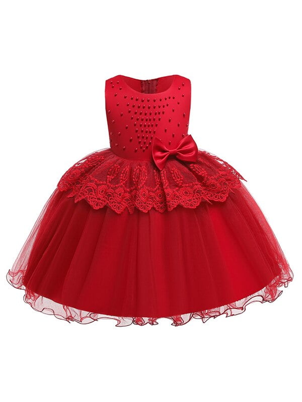 red childrens bridesmaid dresses