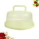 thumbnail image 3 of Caja portátil para guardar pasteles, recipiente para alimentos frescos con tapa y asa para el refrigerador (verde), 3 of 5