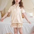 thumbnail image 3 of Ensemble pour Enfants Manches Courtes Col Rond Haut Shorts Taille Moyenne Décontracté, 3 of 6