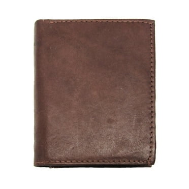 Genuine Leather Slim Bifold & Trifold Wallets  Mens  ID's multi Card Holder