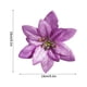 thumbnail image 3 of 1 Paquete de Tela de flores artificiales moradas ANGGREK Flor de Navidad 13CM, 3 of 8