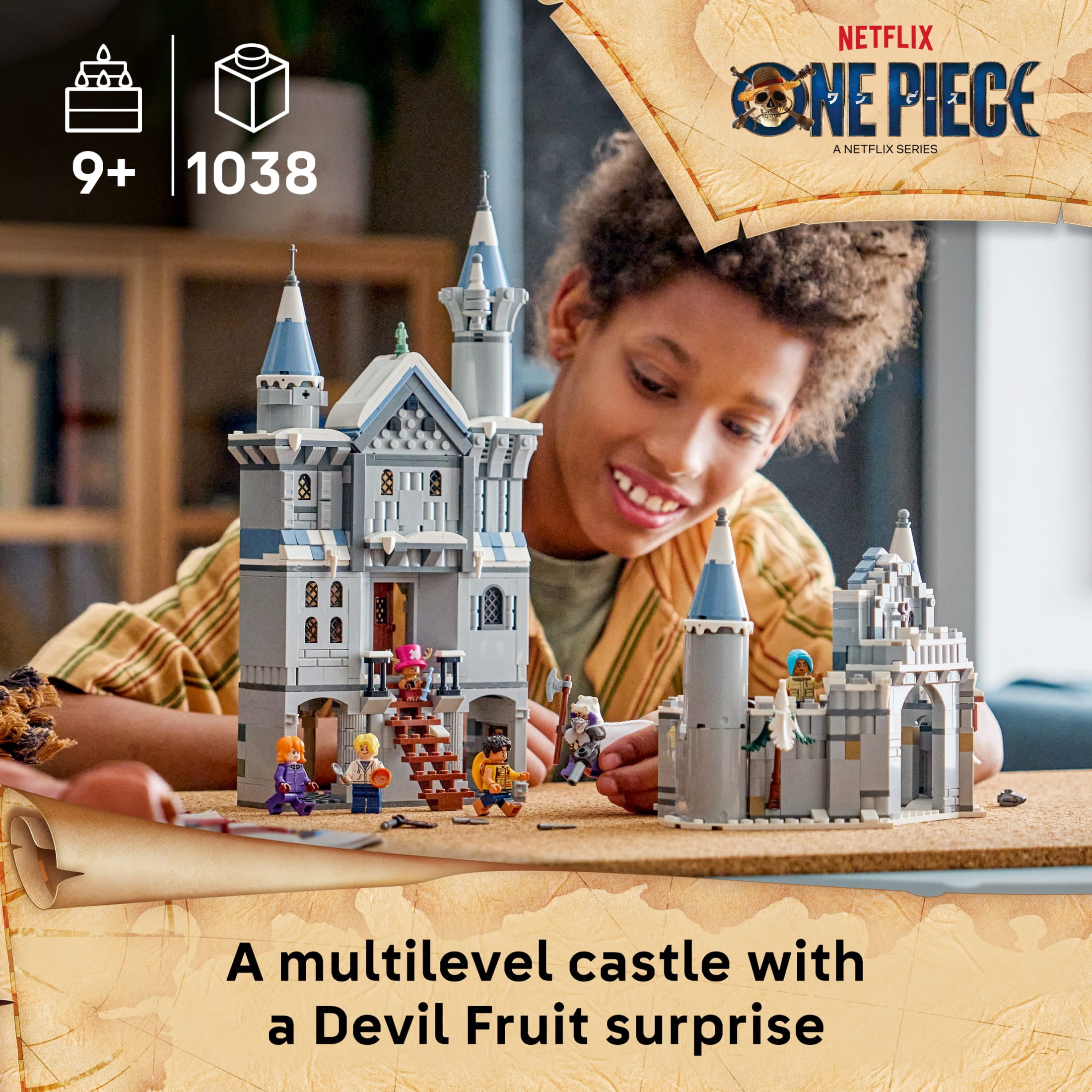 LEGO ONE PIECE Battle at Drum Castle - Building Toy for Boys & Girls, Ages 9+ - With 5 Minifigures - Playset for Kids & Anime Fans - Gift for Birthdays - 75645