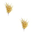 thumbnail image 4 of Adorno floral artificial Ounissouiy para decoración de Oficina en casa y fiestas de bodas 2Conjunto Púrpura amarillo, 4 of 6