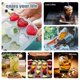 thumbnail image 5 of Bandeja para cubitos de hielo en forma de corazón para congelador, molde para cubitos de hielo de silicona de 21 agujeros con tapa extraíble Flexible para cóctel de whisky y Chocolate, 5 of 5