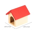 thumbnail image 2 of SHOWERORO Mini Maison en Forme Rouge Rangement en Bois Miniature Jardin Féerique 1 Ensemble, 2 of 8