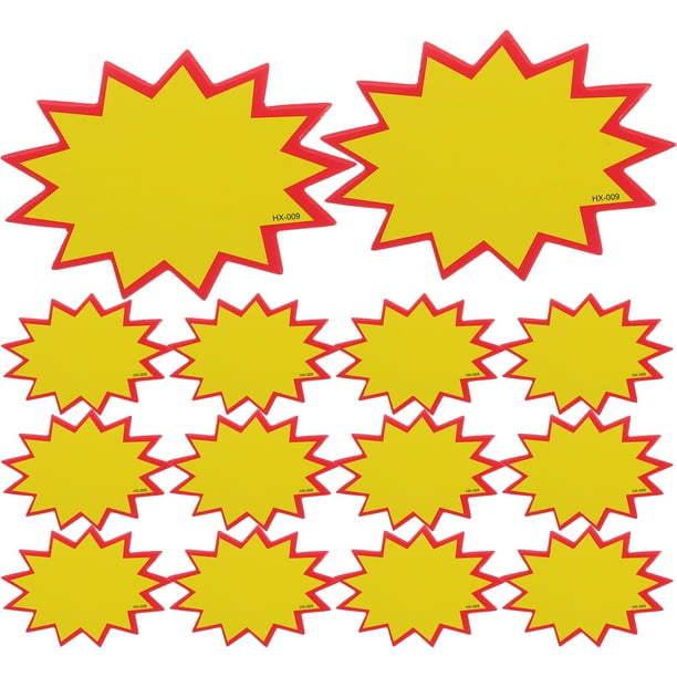 100pcs Market PRECIO SIGNOS PUBLICITADOS Etiquetas de publicidad Tienda minorista Etiqueta en blanco Etiquetas