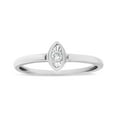 thumbnail image 2 of .925 Sterling Silver 1/20 Cttw Diamond Marquise Shaped Promise Ring (J-K, I1-I2), 2 of 6