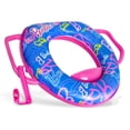 thumbnail image 1 of Asiento de entrenamiento para ir al baño Barbie Soft con gancho de almacenamiento para inodoro, 1 of 6