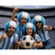 thumbnail image 3 of Peluca Para Adultos Aficionados De Futbol Soccer Albiceleste, 3 of 5