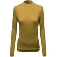 thumbnail image 1 of FashionOutfit Women's Mock Turtle neck Long sleeve Knit Top Sweater, 1 of 3