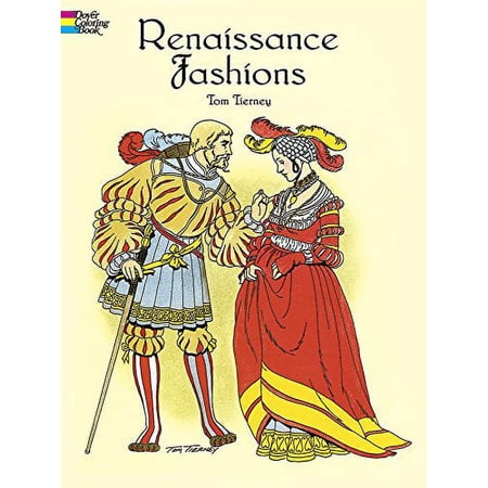 塗り絵[ルネサンス期の衣装 カラーリングブック Renaissance Fashions Coloring Book(全て未塗り)] 洋書 英語 DOVER