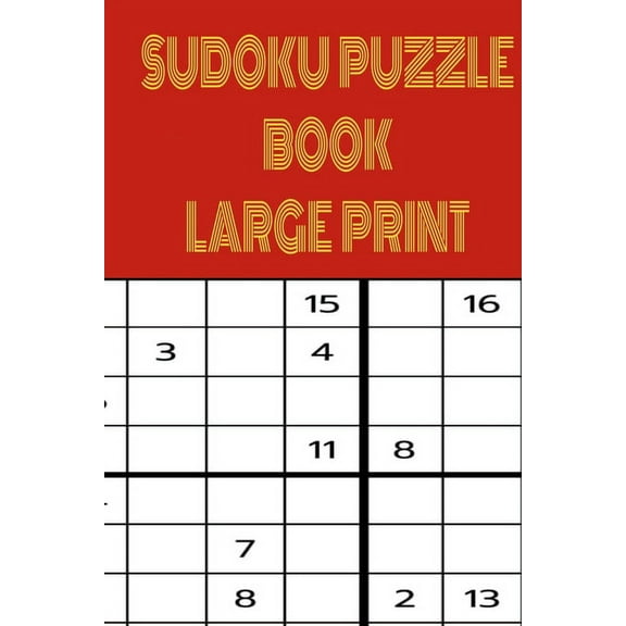 Brain Stimulating Sudoku Large Print Puzzle Book for Adults: Hard Advanced Level Sudoku Large Print Puzzle Book. One Puzzle Per Page Large Print To Make It Easy On Your Eyes (Paperback)(Large Print)