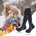 thumbnail image 5 of Electric Heated Socks Outdoor Sport Socks Fast Heating For Skiing Sport Supplies (Black), 5 of 10