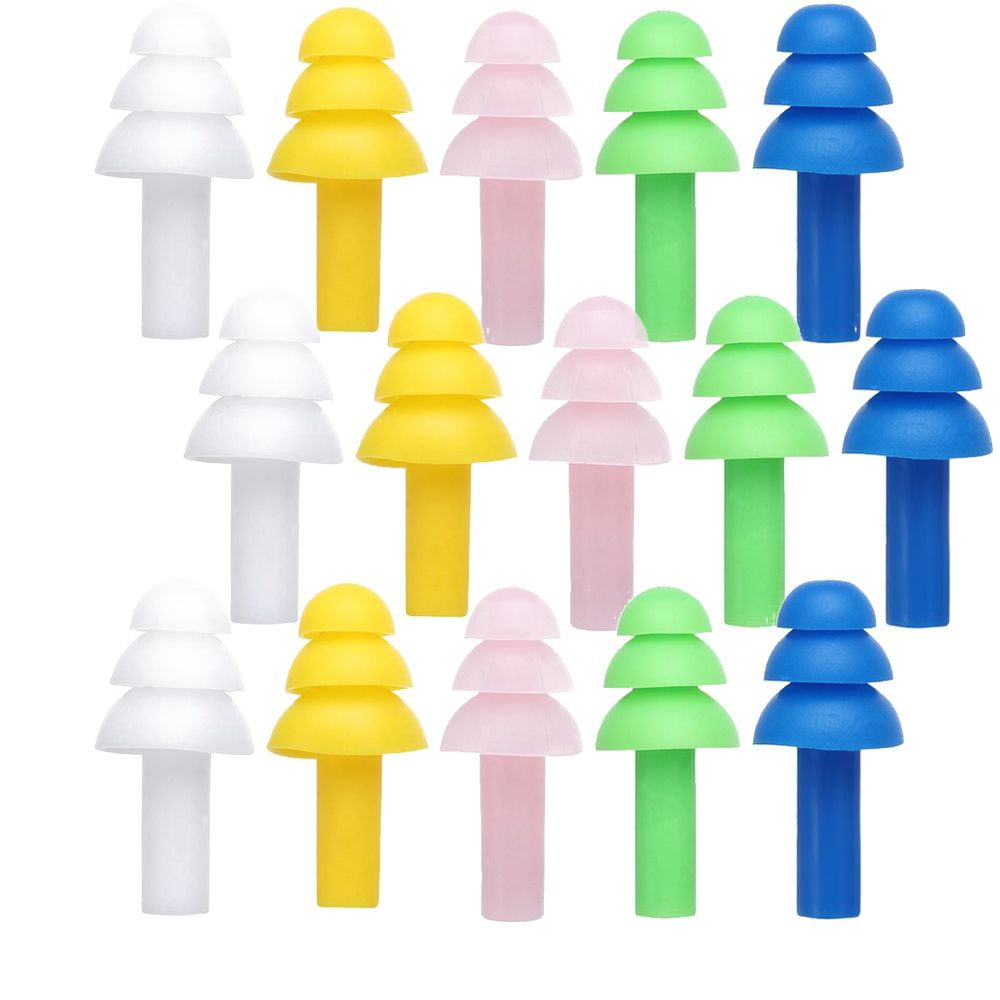 15Pairs Protective For Sleep Comfort Reusable Soft Waterproof Noise