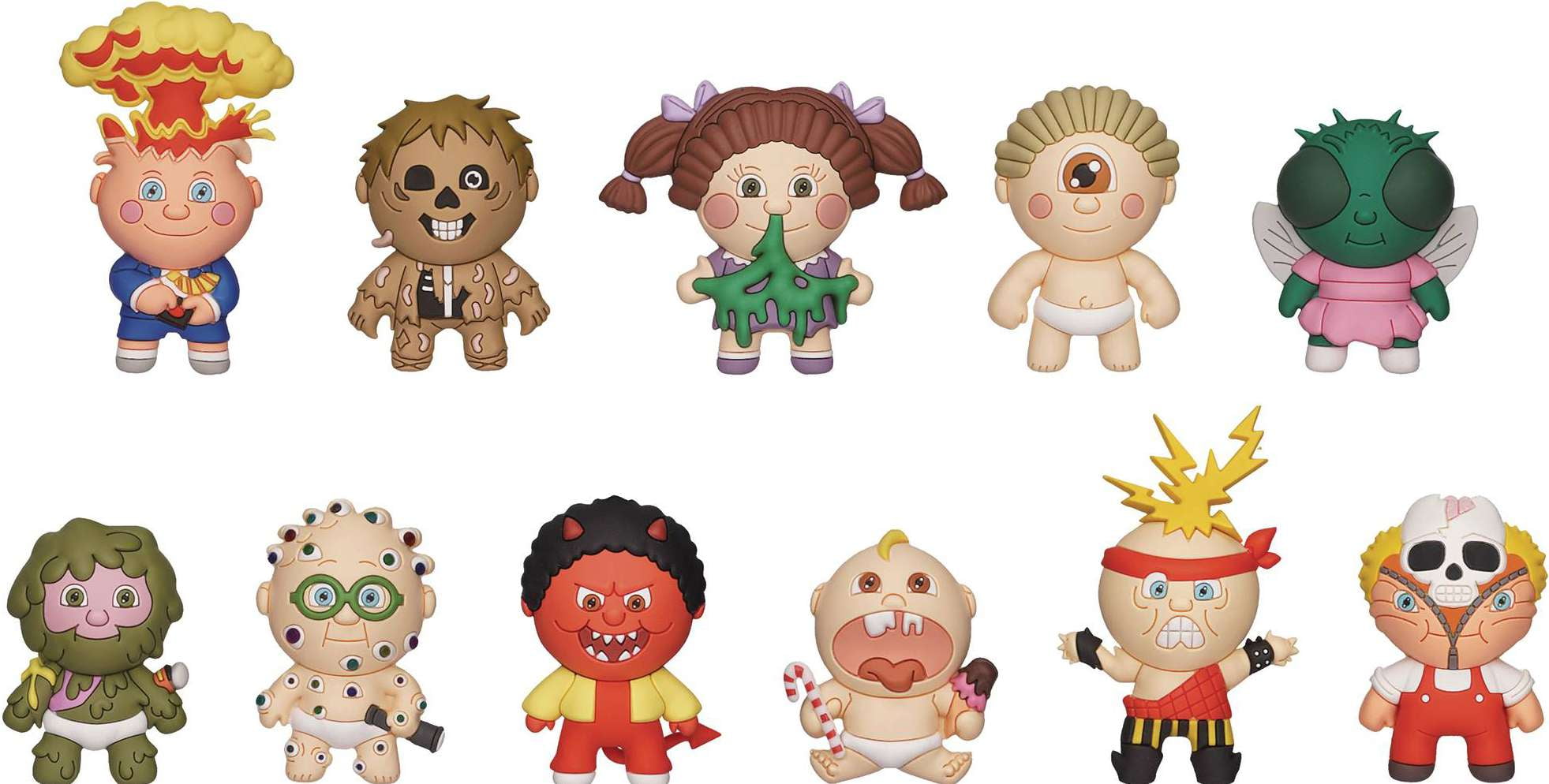 Garbage Pail Kids 3D Figural Foam Bag Clip GPK Series 1 Mystery