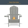 thumbnail image 6 of ACEGOSES 4Pcs Outdoor Folding Adirondack Chair Patio Plastic Fire Pit Chair for Outside, Deck and and Balcony,Light Gray, 6 of 8