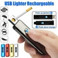 thumbnail image 2 of Briquet Sans Flamme Double Face Rechargeable Portable Coupe-Vent en Métal, 2 of 9