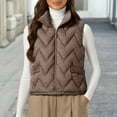 thumbnail image 2 of Kaondbfi Women's Outerwear Vests, Winter Lightweight Sleeveless Cotton Vest Jacket with Down Insulation Vest Winter Coat for Women, 2 of 4