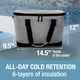 thumbnail image 4 of Cooler CleverMade Tahoe, 31 cuartos de galón, plegable, a prueba de fugas, gris, 4 of 9