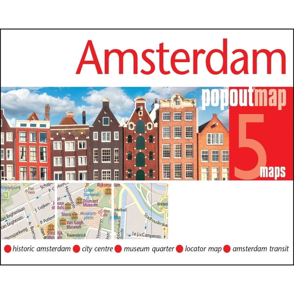 Popout Maps Amsterdam Popout Map, (Paperback)