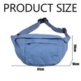 thumbnail image 4 of Mochila de lona con bandolera para hombre y mujer, bolso de hombro informal para senderismo al aire libre, bolsa de pecho de viaje, 4 of 5