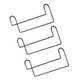 thumbnail image 2 of 3 perchas ahorradoras de espacio, organizador de armario multifuncional para exteriores, minimalista, para clasificar ropa, para vestidos y faldas Negro, 2 of 8
