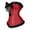 Wine, variant on Women Bustier Corset Top Lace Trim Overbust Satin Peacock Corset with Ribbon Front Hook Closure for Party Costume Dress Green L