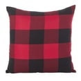 thumbnail image 2 of Fennco Styles Holiday Buffalo Check Decorative Cotton Throw Pillow Covers 20" W x 20" L, Set of 2 - Red Accent Cushion Cases for Couch, Living Room, Bedroom, Office and Christmas Décor, 2 of 6