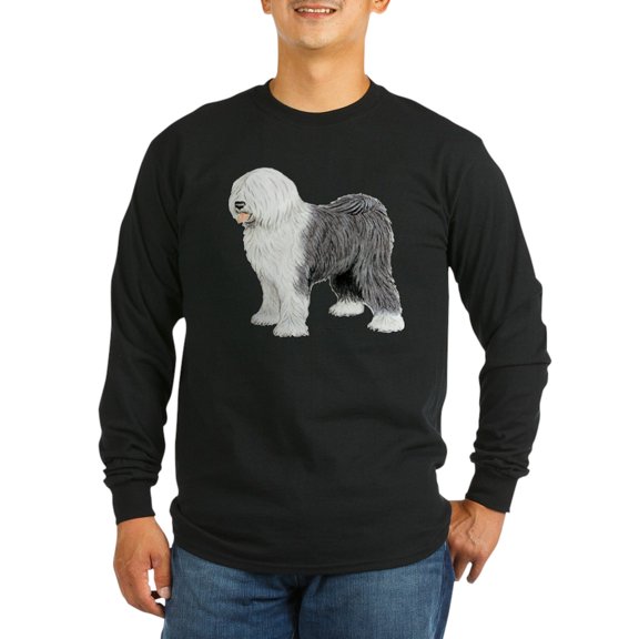 CafePress - Old English Sheepdog Long Sleeve Dark T Shirt - Long Sleeve Dark T-Shirt