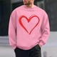 thumbnail image 1 of Ceisia Men's Regular-Fit Crew-Neck Double-Heart Hand-Drawn Printed Casual Sweatshirt Gift, 1 of 6