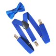 thumbnail image 1 of Tirantes tipo Y para hombre con pajarita, accesorios para ropa y pantalones Azul, 1 of 9