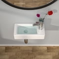 thumbnail image 2 of Lavabo de baño Kichae rectangular montado en la pared, 38 x 18 cm, cerámica, 2 of 7