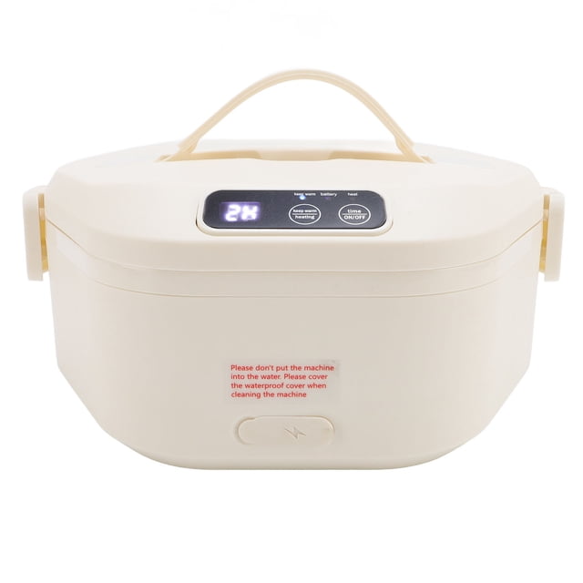 Electric Lunch Box Food Heater, Rechargeable Fast Heating Heated Lunch Box for Adults, Portable Food Warmer with Carry Bag, Cordless Self Heating Lunch Box for Car, Truck, Work