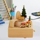 thumbnail image 1 of Caja de música de madera, figura de relojería, adornos de juguete, melodía de reproducción, bonita caja de música clásica para regalo de cumpleaños pa Tren, 1 of 8
