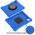 thumbnail image 3 of Dteck Kids Case for iPad Air 4th Gen 10.9"/iPad Pro 11 inch (2020/2018), Heavy Silicone Shockproof Case Kids Friendly Cover with Shoulder Strap/Handle Stand, Blue, 3 of 6