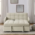 thumbnail image 3 of Chesterfield Sofa, 93.7" King Pull Out Sofa Bed, 3 - in - 1 Faux Leather Convertible Sleeper Sofa, 3 of 8