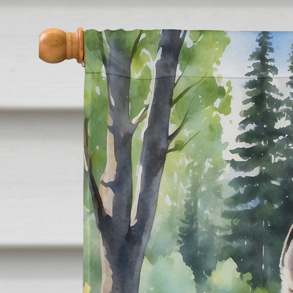 Alaskan Malamute Spring Garden House Flag 28 in x 40 in