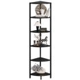 thumbnail image 1 of Estantería de esquina IRCPEN CS-001B3, 160 cm, metal, madera negra, 1 of 8