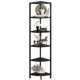 thumbnail image 1 of Estantería de esquina IRCPEN CS-001B3, 160 cm, metal, madera negra, 1 of 8