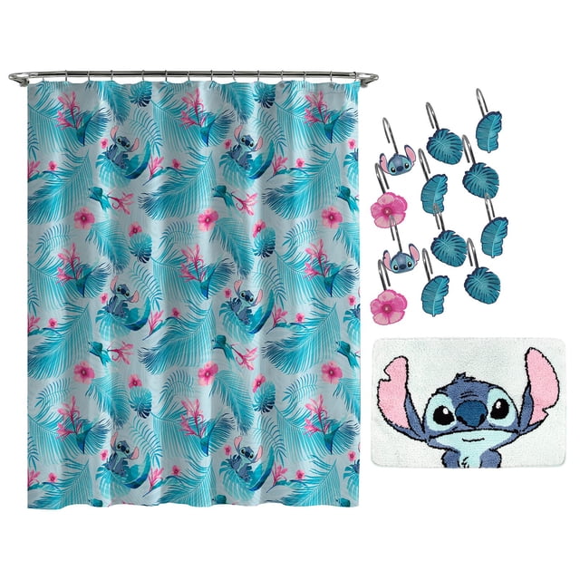 Set de baño Jay Franco Disney Lilo & Stitch Floral Fun