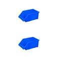 thumbnail image 4 of Transemion 10pcs Easy To Locate And Space-Efficient PE Storage Box - Stackable And Stable Odorless Heavy Load-bearing Durable Blue X3:350*210*150mm 2Set, 4 of 6