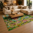 thumbnail image 3 of Gelasgo Princess Castle Velvet Area Rug, Colorful Fairy Tale Decorative Carpet, Soft Indoor Floor Mat for Kids Room Bedroom Nursery Playroom Home Decor, 3 of 5