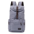 thumbnail image 3 of Mochila Hugo de lona ligera de viaje estudiante hombro al aire libre gris, 3 of 10