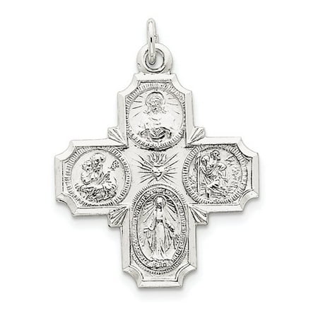 Sterling Silver 4-way Medal Pendant