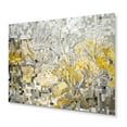 thumbnail image 2 of Designart "Bohemian Medley Yellow And Cream I" Boho Mosaic Metal Art Living Room, 2 of 5