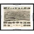 thumbnail image 5 of Art.com New Milford, Connecticut - Panoramic Map Art Print by Lantern Press, Black Frame Wall Art, 29" x 23", 5 of 5