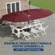 thumbnail image 3 of Qinaqin 15FT Patio Umbrella con Base cm de Profundidadouble-Sided Rectangular Outdoor Ideal para Backyard Garden Profundidadck Swimming Pool Anchoine Rojo, 3 of 5