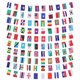 thumbnail image 1 of 1 Set Banner Flag National String Flag Banner 100 Countries Banner Pendant, 1 of 3